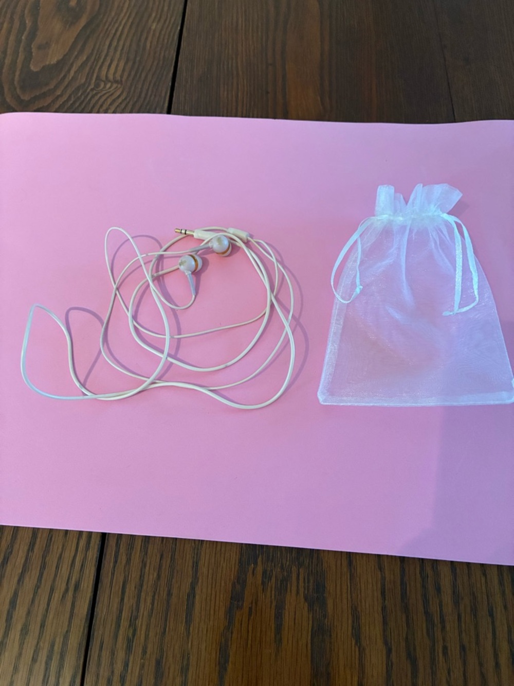 Vintage Juicy Couture Baby Pink Wired Earbud Headphones